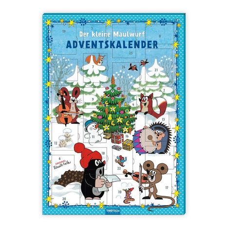 Trötsch Der kleine Maulwurf Adventskalender mit 24 Magneten, Buch