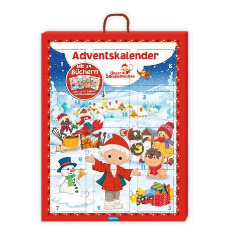 Trötsch Unser Sandmännchen und seine Freunde Adventskalender mit 24 Minibüchern, Buch