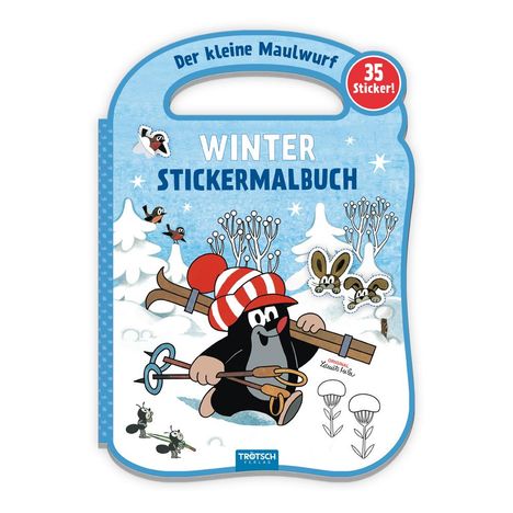 Trötsch Der kleine Maulwurf Winter-Stickermalbuch, Buch