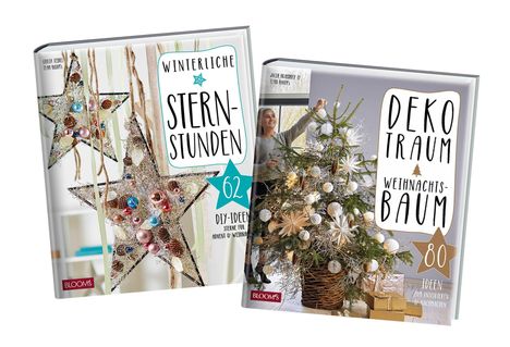 WINTERLICHE STERNSTUNDEN: 62 DIY-Ideen. DEKOTRAUM WEIHNACHTSBAUM: 80 Ideen. Zwei kreative Buchcover.