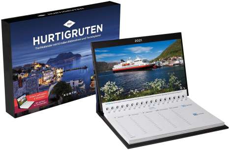 Hurtigruten Tischkalender 2021, Kalender