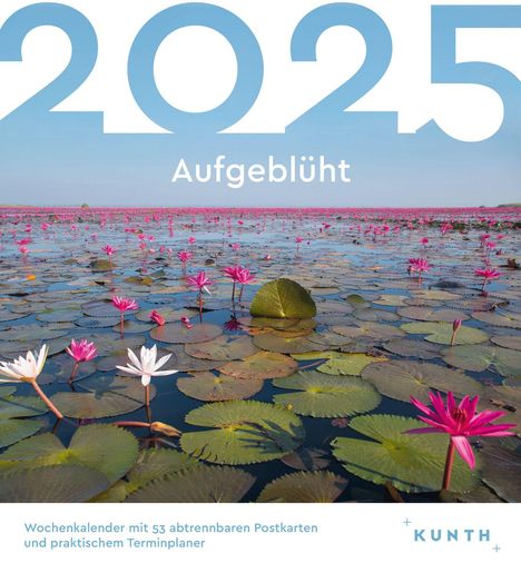 Aufgeblüht - KUNTH Postkartenkalender 2025, Kalender