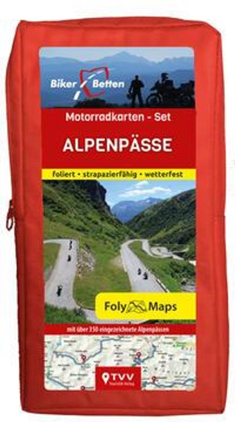 Motorradkarten-Set Alpenpässe, Karten