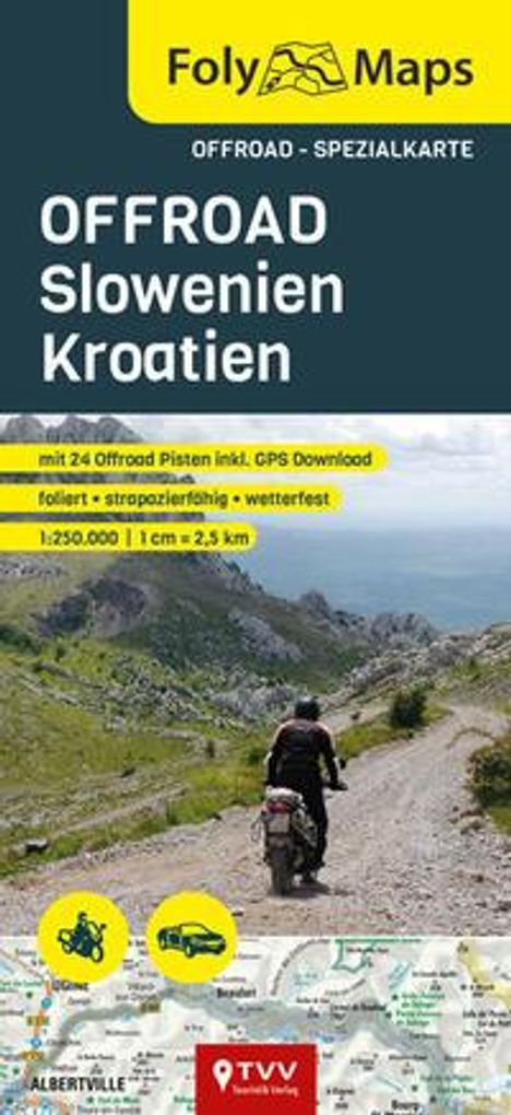 FolyMaps OFFROAD Slowenien Kroatien 1:250 000, Karten