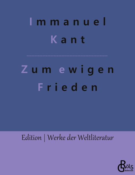 Immanuel Kant: Zum ewigen Frieden, Buch