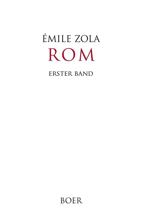 Émile Zola: Rom Band 1, Buch