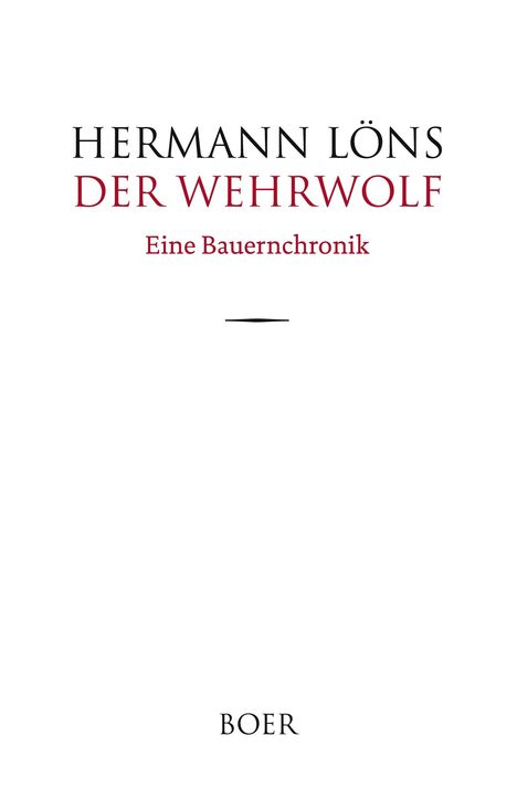 Hermann Löns: Der Wehrwolf, Buch