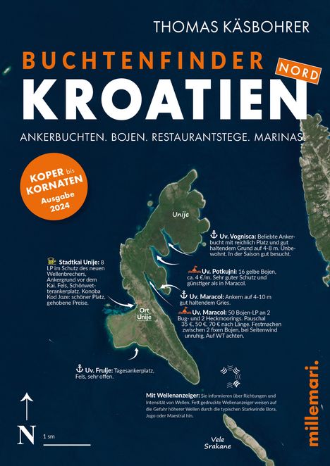 Thomas Käsbohrer: Buchtenfinder Kroatien Nord, Buch