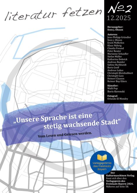 „Sven J. Olsson, Gedächtnisabend, Über den Suizid, Eine Abrechnung“. Unten ein rotes Logo mit „Kulturmaschinen“.