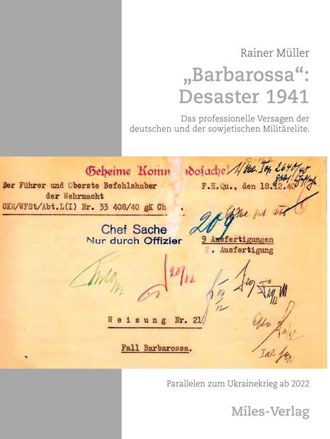 Rainer Müller: Barbarossa: Desaster 1941, Buch