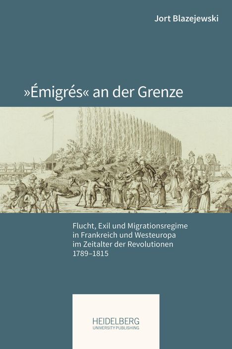 "Émigrés" an der Grenze - Jort Blazejewski. Thema: Flucht und Exil 1789–1815. Illustration historischer Szenen.