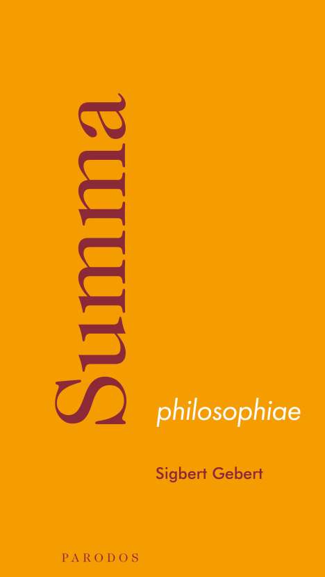 Sigbert Gebert: Summa philosophiae, Buch