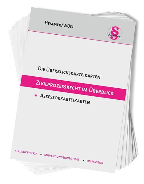 Karl-Edmund Hemmer: Assessorkarteikarten Zivilprozessrecht im Überblick, Diverse