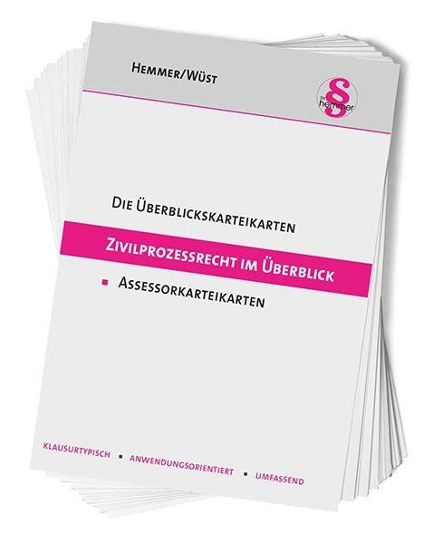 „Zivilprozessrecht im Überblick“ steht in einem pinken Balken. Weißer Hintergrund, Logo oben rechts.
