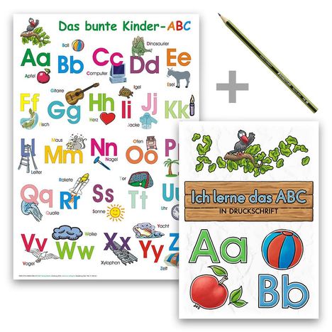 Helga Momm: Momm, H: Das bunte Kinder-ABC - Set in Druckschrift, Buch