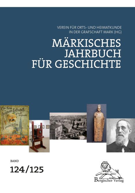 Märkisches Jahrbuch für Geschichte, Band 124/125. Oben: Verein für Orts- und Heimatkunde. Unten ein Löwen-Logo.
