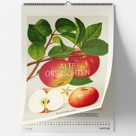 Alte Obstsorten. Wandkalender 2025, Kalender
