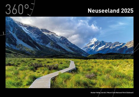 360° Neuseeland Premiumkalender 2025, Kalender