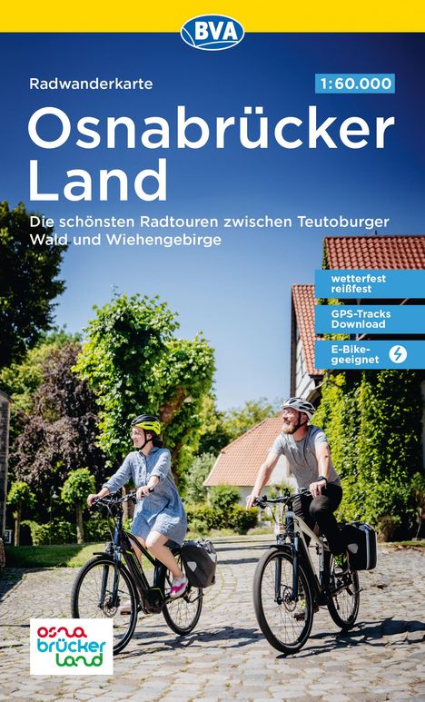 Radwanderkarte BVA Radwandern im Osnabrücker Land 1:60.000, reiß- und wetterfest, GPS-Tracks Download, Karten