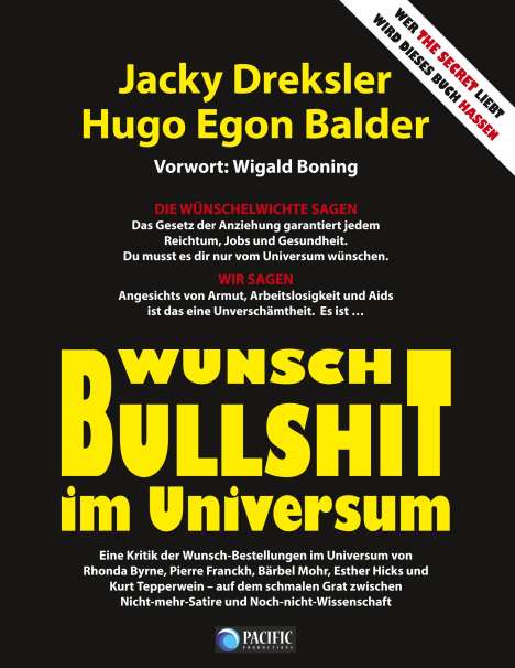 Jacky Dreksler: Wunsch-Bullshit im Universum, Buch