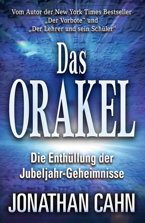 Jonathan Cahn: Das Orakel, Buch