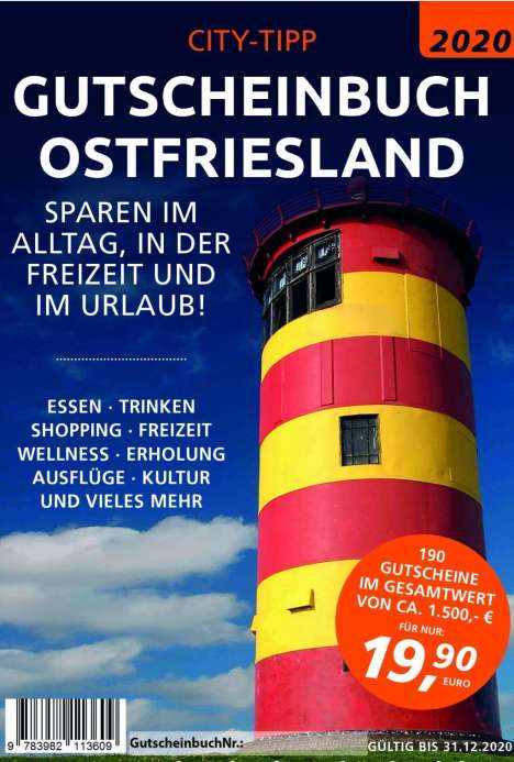 City-Tipp Gutscheinbuch 2020 Ostfriesland, Buch
