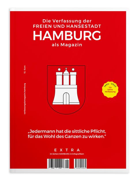 Die Verfassung der FREIEN UND HANSESTADT HAMBURG als Magazin, Buch