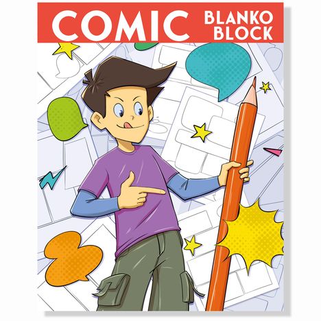 SimplePaper: Comic Blanko Buch - kreiere dein eigenen Comic, Buch