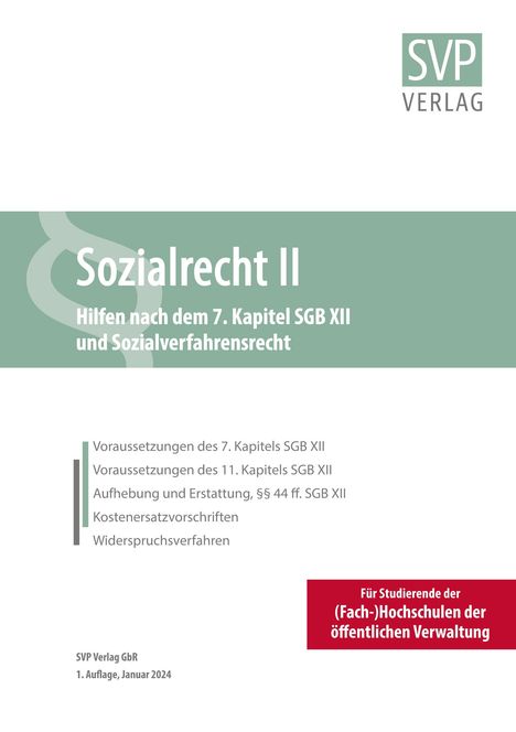 Sozialrecht II, Buch