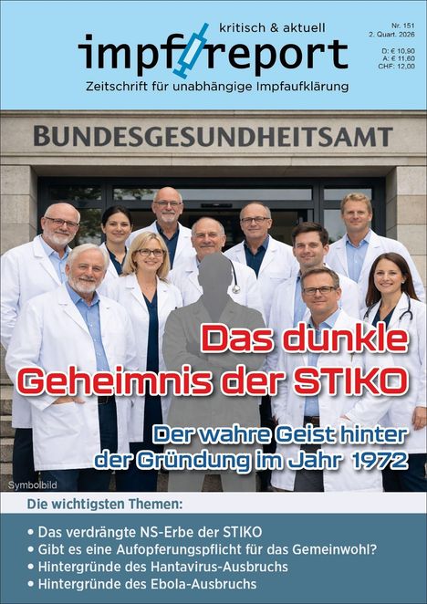 Titel: Das dunkle Geheimnis der STIKO. Untertitel: Der wahre Geist hinter der Gründung im Jahr 1972. Personen in weißen Kitteln.