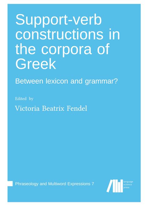 Support-verb constructions in the corpora of Greek, Buch