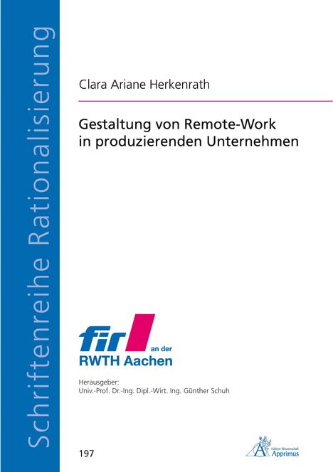 Clara Ariane Herkenrath: Gestaltung von Remote-Work in produzierenden Unternehmen, Buch