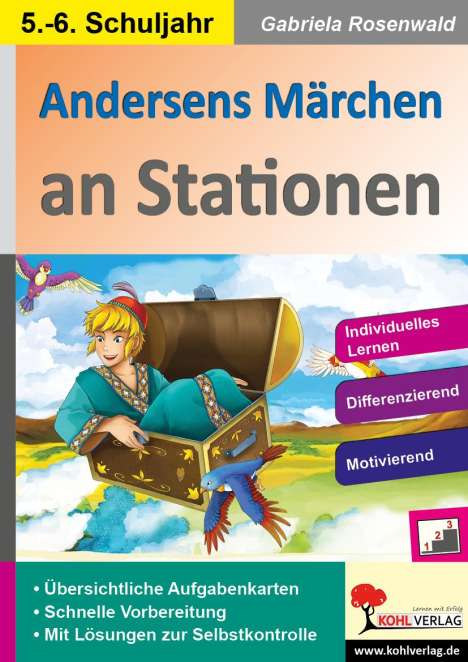Gabriela Rosenwald: Andersens Märchen an Stationen / Klasse 5-6, Buch