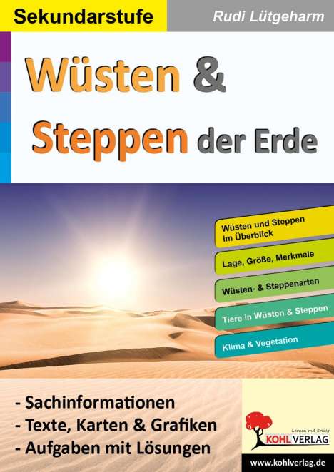 Rudi Lütgeharm: Wüsten &amp; Steppen der Erde, Buch