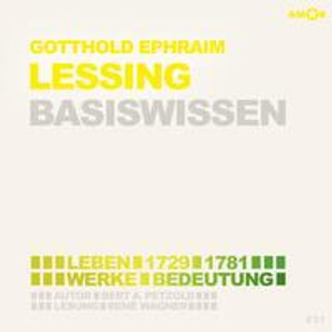 Bert Alexander Petzold: Petzold, B: Gotthold Ephraim Lessing ­- Basiswissen, CD