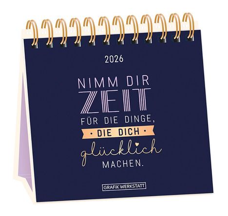 Tischkalender 2026 Nimm dir Zeit, Kalender