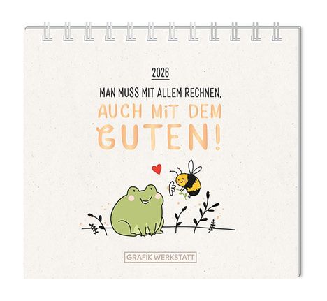 Mini-Kalender 2026 Man muss mit allem rechnen, Kalender