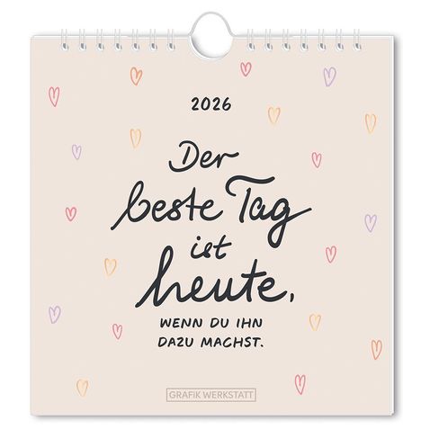 Postkartenkalender 2026 Der beste Tag, Kalender