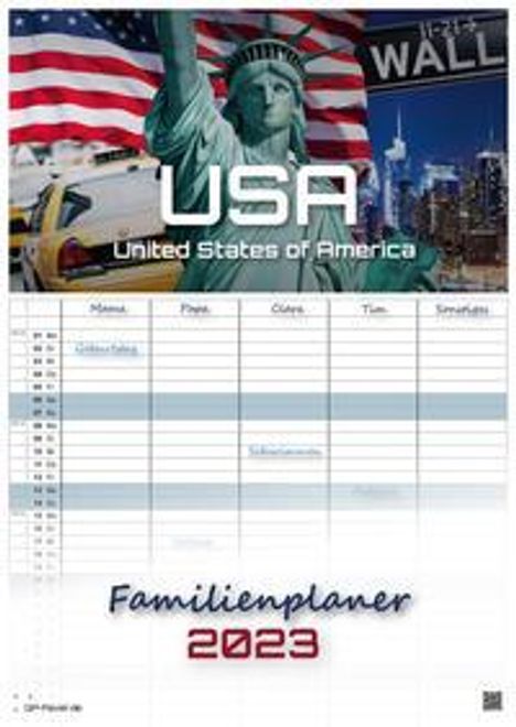 Usa 2023 / Din A3, Kalender