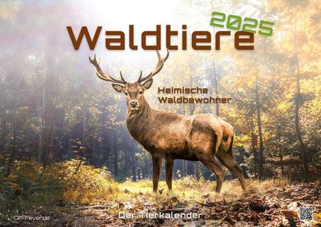 Waldtiere - Heimische Waldbewohner - Der Tierkalender - 2025 - Kalender DIN A2, Kalender