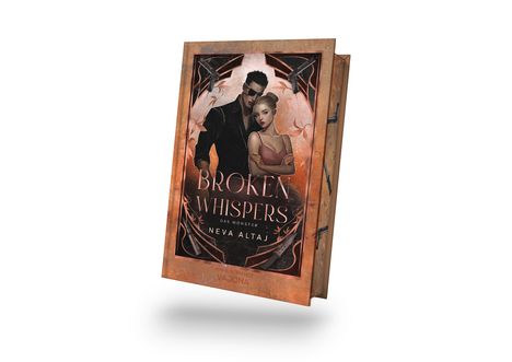 "Broken Whispers: Das Monster" von Neva Altaj. Illustration eines Paares. Sie stehen eng beieinander.