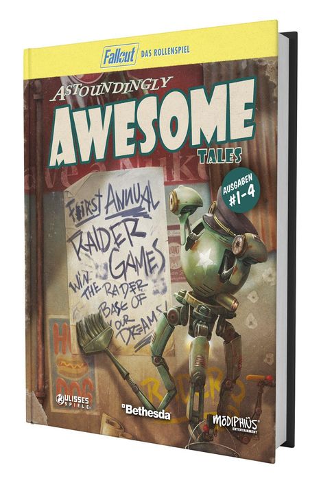 "First Annual Raider Games: Win the Raider Base of Our Dreams!" Ein Roboter mit einem Stern auf der Brust.