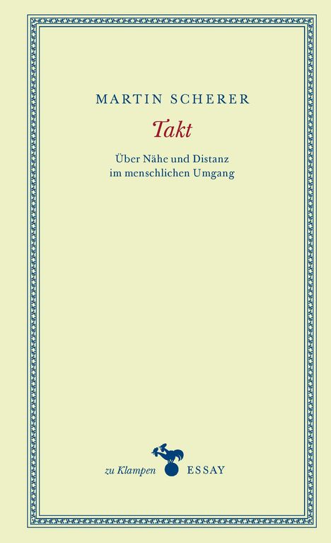 Martin Scherer: Takt, Buch