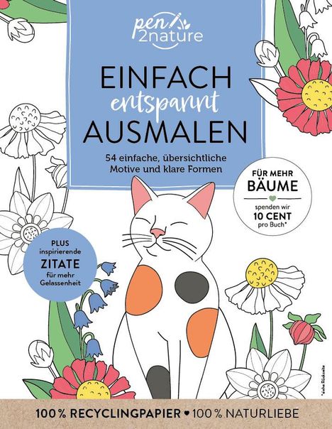 Einfach entspannt ausmalen, Buch