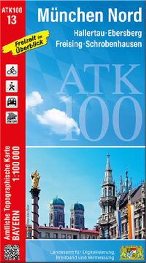ATK100-13 München Nord (Amtliche Topographische Karte 1:100000), Karten