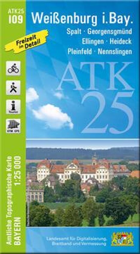 ATK25-I09 Weißenburg i.Bay. (Amtliche Topographische Karte 1:25000), Karten