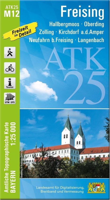 ATK25-M12 Freising (Amtliche Topographische Karte 1:25000), Karten