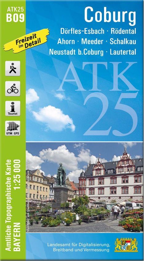 ATK25-B09 Coburg (Amtliche Topographische Karte 1:25000), Karten