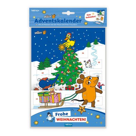 Trötsch Die Maus Adventskalender zum Aufstellen, Kalender