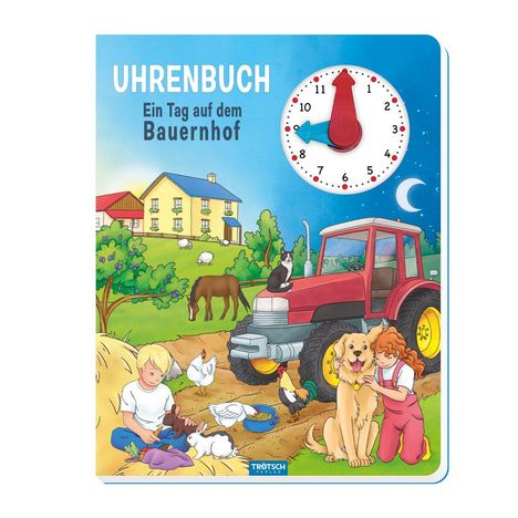 Trötsch Uhrenbuch Ein Tag auf dem Bauernhof, Buch